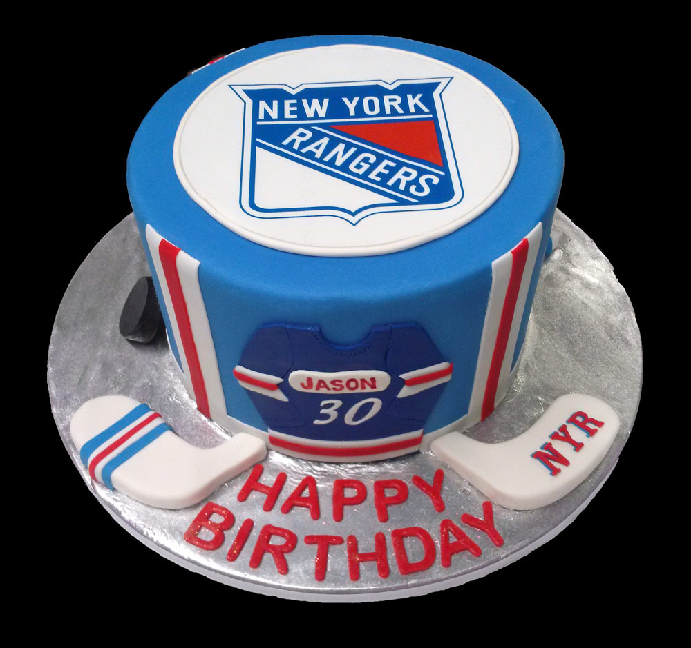 Huascar & Company Bakeshop NY Rangers Hockey Cake