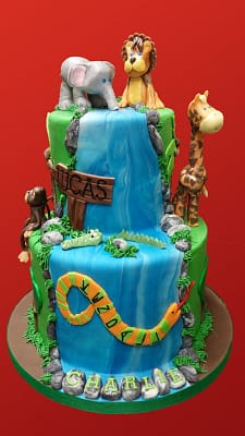 Huascar & Company Bakeshop Jungle Theme Cake