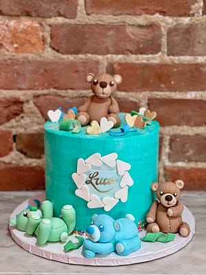 Huascar & Company Bakeshop Teddy Bears Birthday Cake