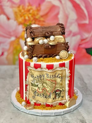 Huascar & Company Bakeshop Treasure Map Birthday Cake
