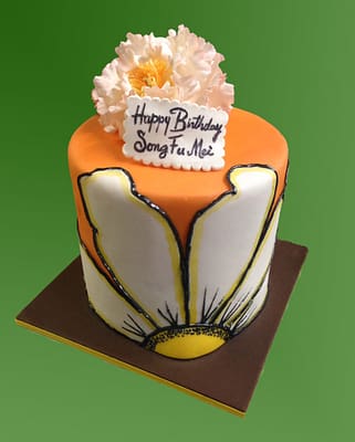 Huascar & Company Bakeshop Fondant Flower Cake